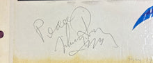 Load image into Gallery viewer, Mickey Rooney Autographed Photo on Binder Page "Peace" Signed 1989