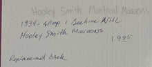 Load image into Gallery viewer, Hooley Smith 1934 Bee Hive Group 1 Montreal Maroons Photo Reprint