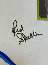 Load image into Gallery viewer, Red Skelton Autographed Vintage Scrapbook Page with Clippings