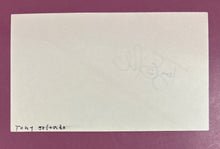 Load image into Gallery viewer, Tony Orlando Signed Autograph Index Card with Smiley Face Drawing