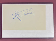 Load image into Gallery viewer, Lillian Roth Autographed Signed Index Card w/ Leisure Time COA UACC RD #277