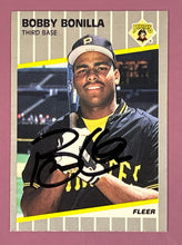 Load image into Gallery viewer, 1989 Fleer Bobby Bonilla #203 Pirates SIGNED Autograph Baseball Card