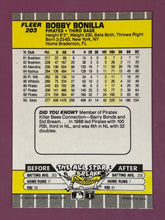Load image into Gallery viewer, 1989 Fleer Bobby Bonilla #203 Pirates SIGNED Autograph Baseball Card