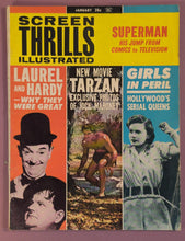 Load image into Gallery viewer, Screen Thrills Illustrated Magazine Jan 1963 Vol 1 No 3 Superman Tarzan