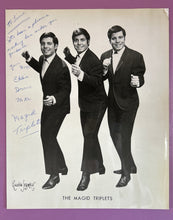Load image into Gallery viewer, Vintage Autographed The Magid Triplets 8x10 B&W Photo by Maurice Seymour