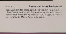 Load image into Gallery viewer, George Hamilton Autographed 8x10 Photo as B.J. Harrison Godfather Part III
