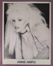 Load image into Gallery viewer, Annie Ample 'Best Wishes' Signed Autographed B&W Photo Adult Film Star