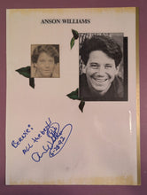 Load image into Gallery viewer, Anson Williams & Righteous Brothers Dual Signed Autograph Folder 1992
