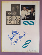 Load image into Gallery viewer, Anson Williams & Righteous Brothers Dual Signed Autograph Folder 1992