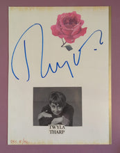 Load image into Gallery viewer, Michael Crawford & Twyla Tharp Dual-Sided Signed Autograph Card 1992