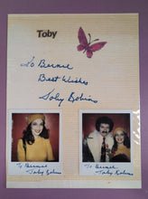 Load image into Gallery viewer, Toby Robins Signed Photos & The Matchmaker Playbill Page Autographed to Bernie