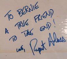 Load image into Gallery viewer, Rupert Holmes & Cal Dodd Dual Signed Autographed Photo Card to Bernie