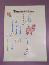 Load image into Gallery viewer, Tammy Grimes Autographed 1982 Inscription on B&W Photo of Diana Ross