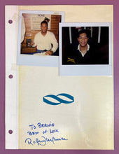 Load image into Gallery viewer, Rohinton Mistry Autographed Page w/ Type-1 Polaroid Photos - Book Signing Event