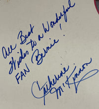 Load image into Gallery viewer, Catherine McKinnon Autographed Signed Photo Card to Fan Bernie