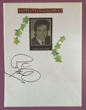 Load image into Gallery viewer, René Simard Autographed Album Page Phantom of the Opera Paul Stanley Ad