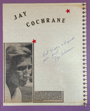 Load image into Gallery viewer, Jay Cochrane Dual Autographed Scrapbook Page High Wire Stuntman Memorabilia