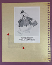 Load image into Gallery viewer, Dennis Awe Autographed Scrapbook Page w/ Photo & The Shaggy D.A. Promo '76