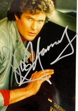Load image into Gallery viewer, David Hasselhoff Autographed Knight Rider 8x10 Photograph on AGFA Paper