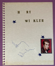 Load image into Gallery viewer, Vintage Henry Winkler Autographed Scrapbook Page The Fonz Happy Days Era