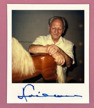 Load image into Gallery viewer, Gerard Boileau Autographed Type-1 Polaroid Photo with Hand-Carved Rocking Horse
