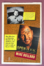 Load image into Gallery viewer, Mike Bullard Autographed "Open Book" 14x11" Promo Ad Flyer Doubleday Canada