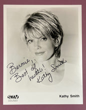 Load image into Gallery viewer, Kathy Smith Autographed Inscribed B&W Promo Photo "Best of health" Sony SMV