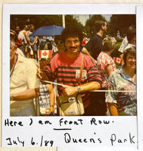 Load image into Gallery viewer, Vintage 1989 Queen Mother's Visit Scrapbook Page Photos Queen's Park Toronto