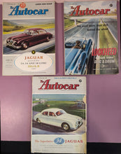 Load image into Gallery viewer, Lot of 3 Vintage The Autocar Magazines 1959 - Jaguar, Lockheed, Lucas Ads
