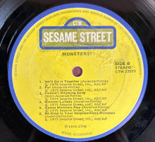 Load image into Gallery viewer, Sesame Street MONSTERS! A Musical Monster-osity LP Vinyl Record 1975 CTW 22071