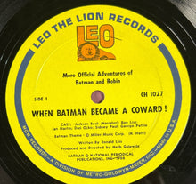 Load image into Gallery viewer, 1966 More Official Adventures of Batman & Robin Vinyl LP Record CH-1027