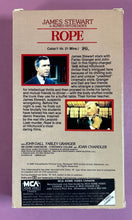 Load image into Gallery viewer, Alfred Hitchcock's Rope VHS Movie James Stewart 1988 MCA Home Video PG