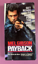 Load image into Gallery viewer, Payback VHS Tape (1999) Mel Gibson, Gregg Henry, Maria Bello