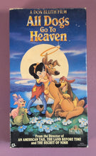 Load image into Gallery viewer, All Dogs Go to Heaven VHS Tape (1989) A Don Bluth Film MGM/UA Home Video