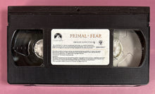 Load image into Gallery viewer, Primal Fear VHS (1996) Richard Gere, Edward Norton, Laura Linney Thriller