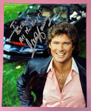 Load image into Gallery viewer, David Hasselhoff Autographed Photo From Baywatch & Knight Rider