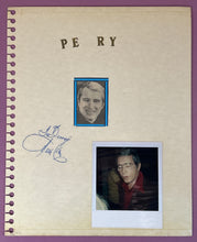Load image into Gallery viewer, Perry Como Autographed Scrapbook Page with Polaroid Photo - Vintage Fan Art