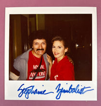 Load image into Gallery viewer, Stephanie Zimbalist Autographed Vintage Polaroid Photo with Fan