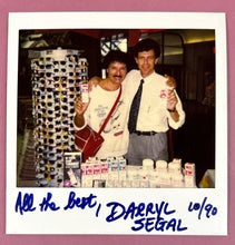 Load image into Gallery viewer, Darryl Segal Autographed Signed Polaroid Photo Herbal Glo Promoter 1990