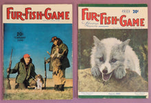Load image into Gallery viewer, Lot of 2 Vintage Fur-Fish-Game Magazines February & August 1949 Hunting