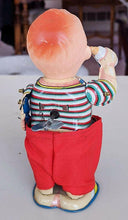 Load image into Gallery viewer, Vintage Metal Wind-Up Toy - baby Drinking & Pulling Down Pants - Works!