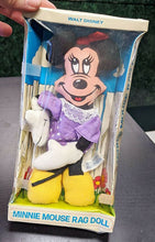 Load image into Gallery viewer, Vintage Walt Disney Minnie Mouse Rag Doll in Original Box