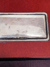 Load image into Gallery viewer, R. Carr Clockmakers England Sterling Silver Rimmed Desk Clock