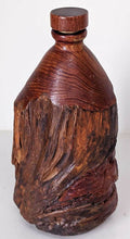 Load image into Gallery viewer, Solid Burlwood Bottle – With Lid – Mid-Century