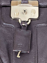 Load image into Gallery viewer, Brown Leather HUGO BOSS Satchel - Gold Tone Accents