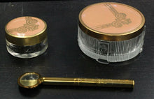 Load image into Gallery viewer, Vanity Lot ft. Antiquity Trinket Jars & Revlon Lipstick Holder