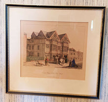 Load image into Gallery viewer, Antique Framed Print - Ancient House Little Park Street - W. Hough - Age Unknown