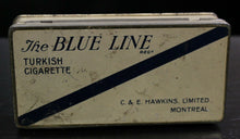 Load image into Gallery viewer, C&E Hawkins Montreal LTD. Blue Line Turkish Cigarette Tobacco Tin