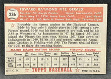 Load image into Gallery viewer, 1952 TOPPS Baseball Card - #236 - Ed Fitz Gerald- VG