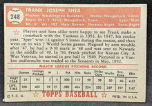 Load image into Gallery viewer, 1952 TOPPS Baseball Card - #248 - Frank Shea - EX
